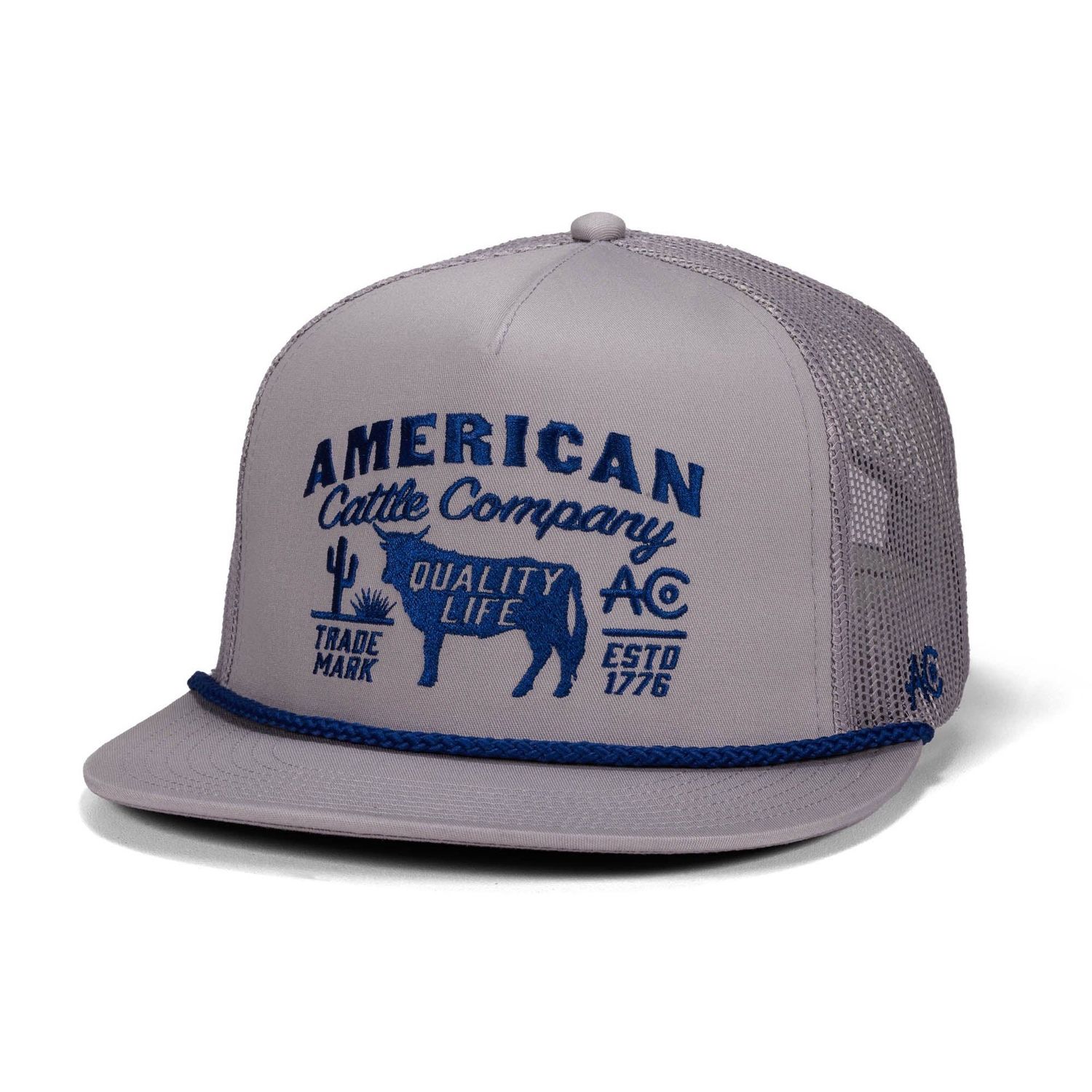 Bull Crest Hat, Color: Gray