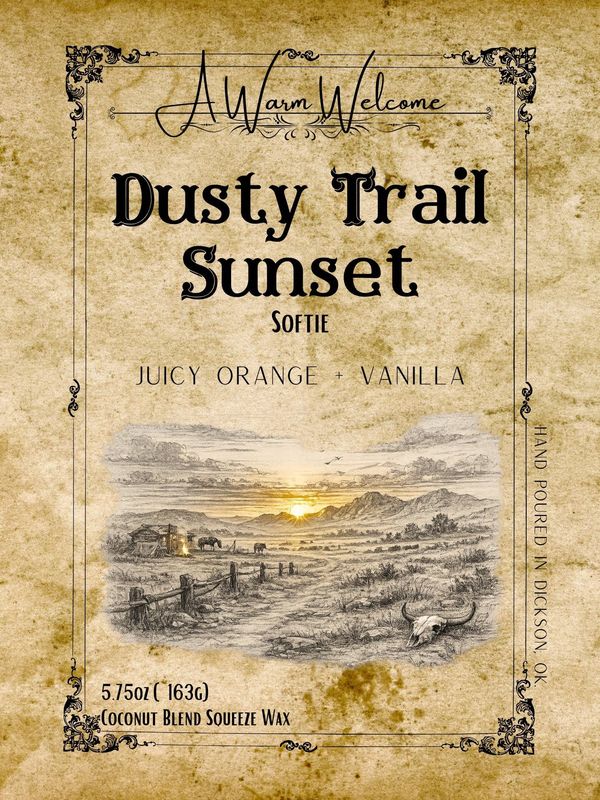 Wild West Dusty Trail Sunset Softie | Squeeze Wax Melt