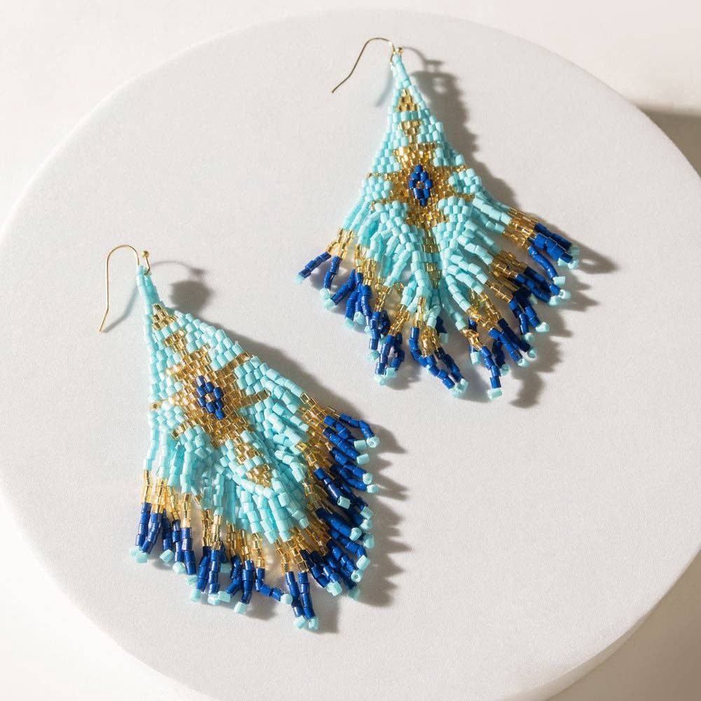 Azul Arrow Earrings in Mirage Cyan