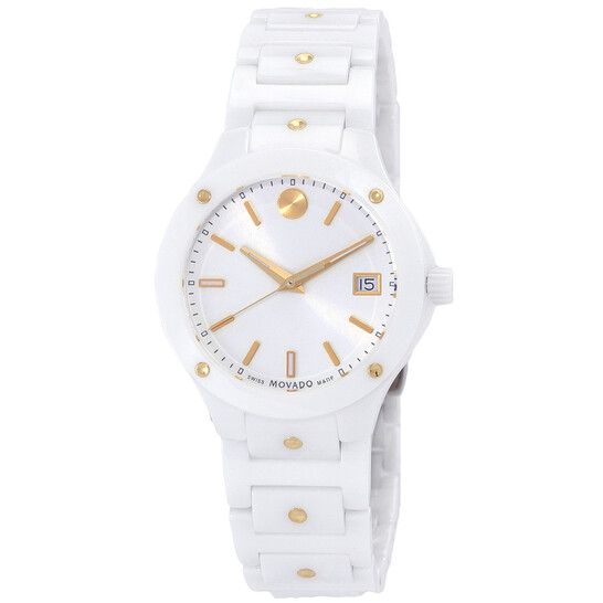 MOVADO SE White Ceramic Quartz Watch – 32MM