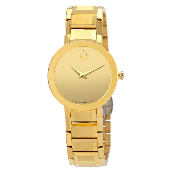 MOVADO Ladies Gold-Plated Watch – 28MM MOVADO Ladies Gold-Plated Watch – 28MM