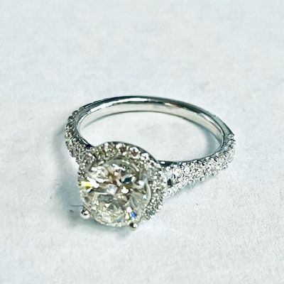 LADIES PLATINUM FANCY ENGAGEMENT RING LADIES PLATINUM FANCY ENGAGEMENT RING