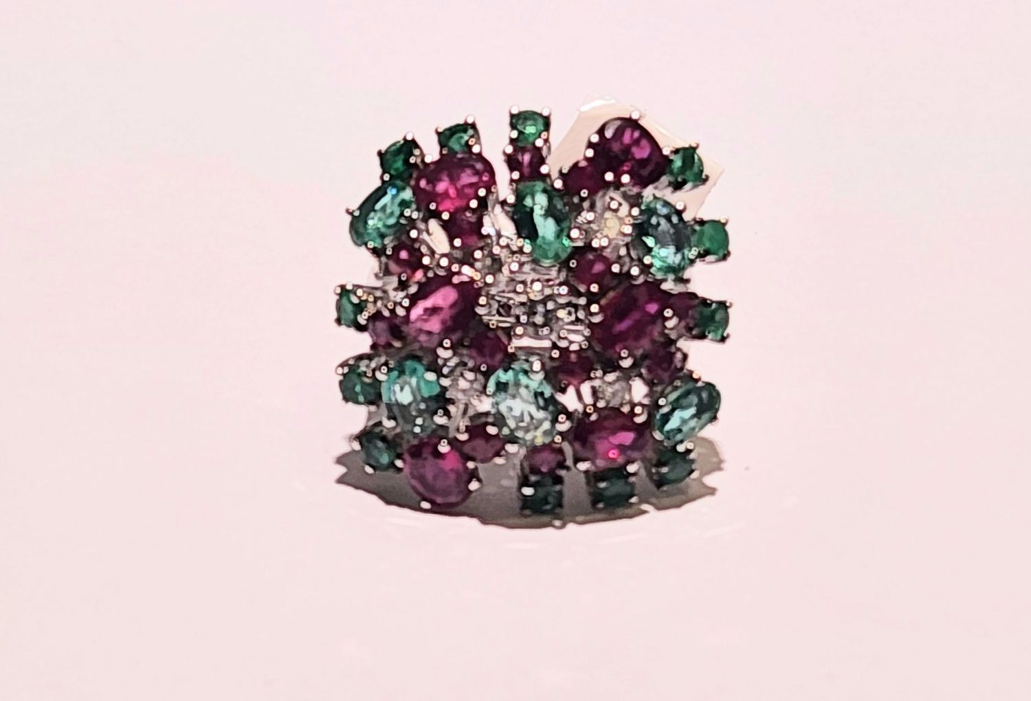 zedo emerald ruby diamond  ring