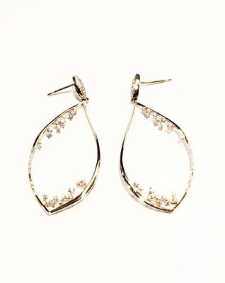 14K GOLD DIAMOND EARRINGS .66CT 14K GOLD DIAMOND EARRINGS .66CT