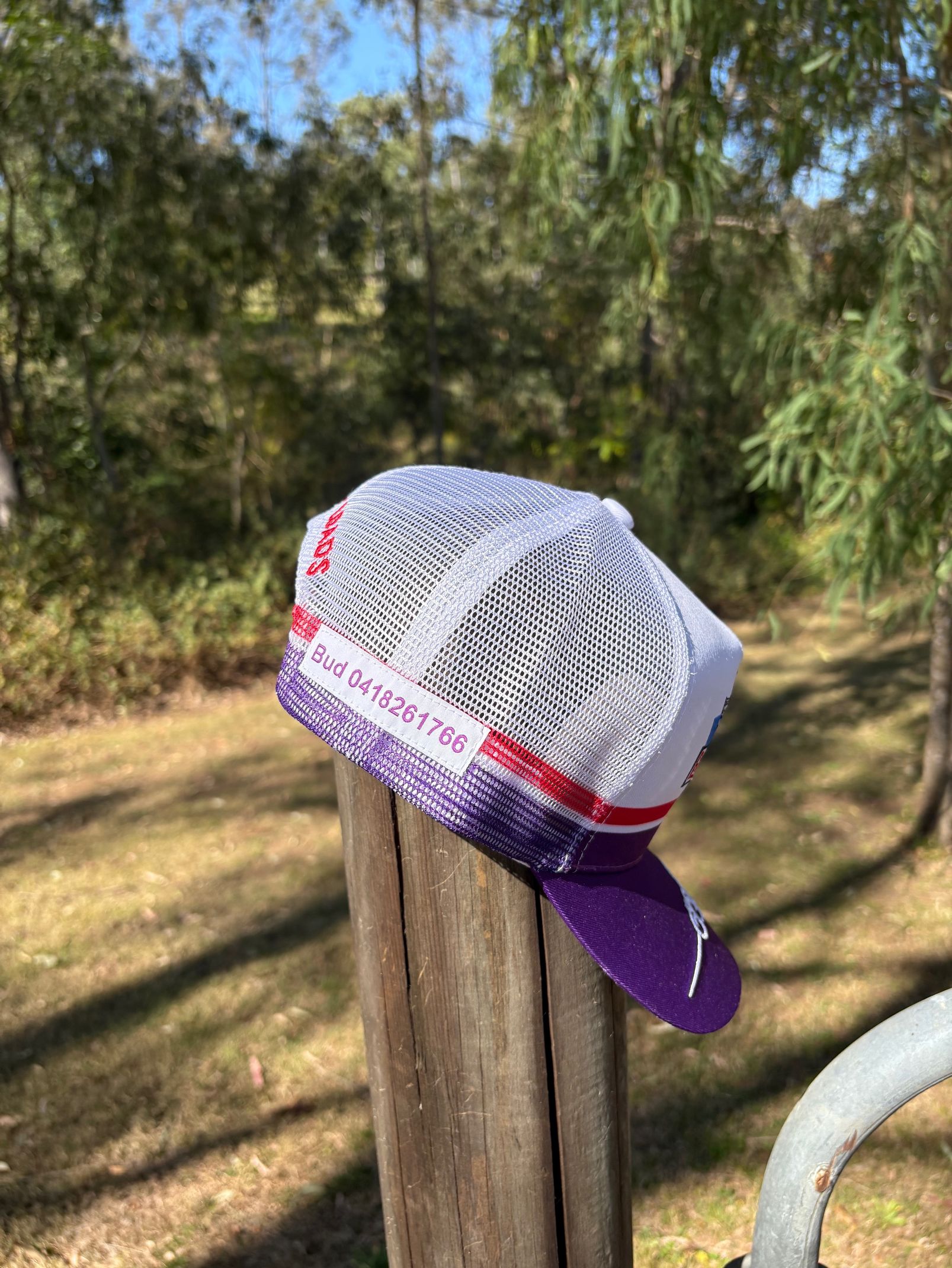 BND Purple and White Trucker Cap - No photo