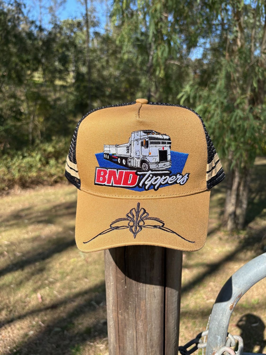 BND Tan Trucker Cap - with Photo