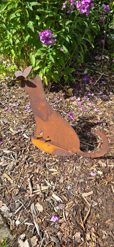 Rusty Cat & Butterfly