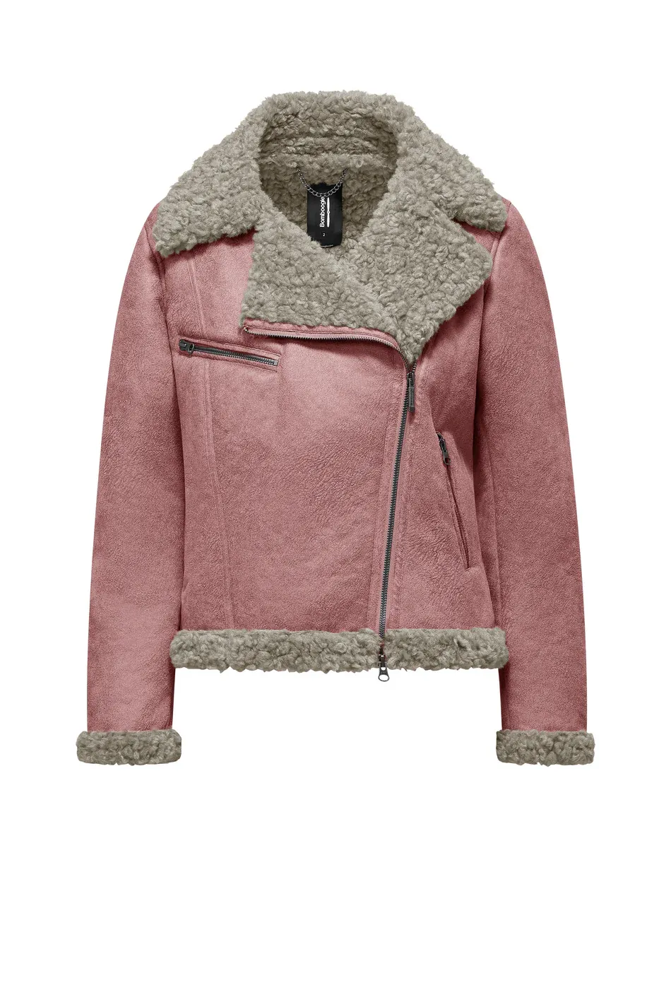 BomboogieMetz Jacke im Shearling-Look mit Fell