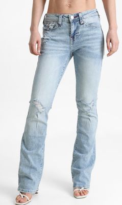 True Religion BECCA DISTRESSED MID RISE BOOTCUT