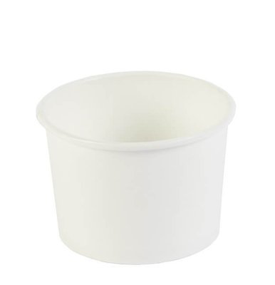WHITE 8oz HEAVY DUTY SOUP CONTAINERS QTY 1x500 PAPC345