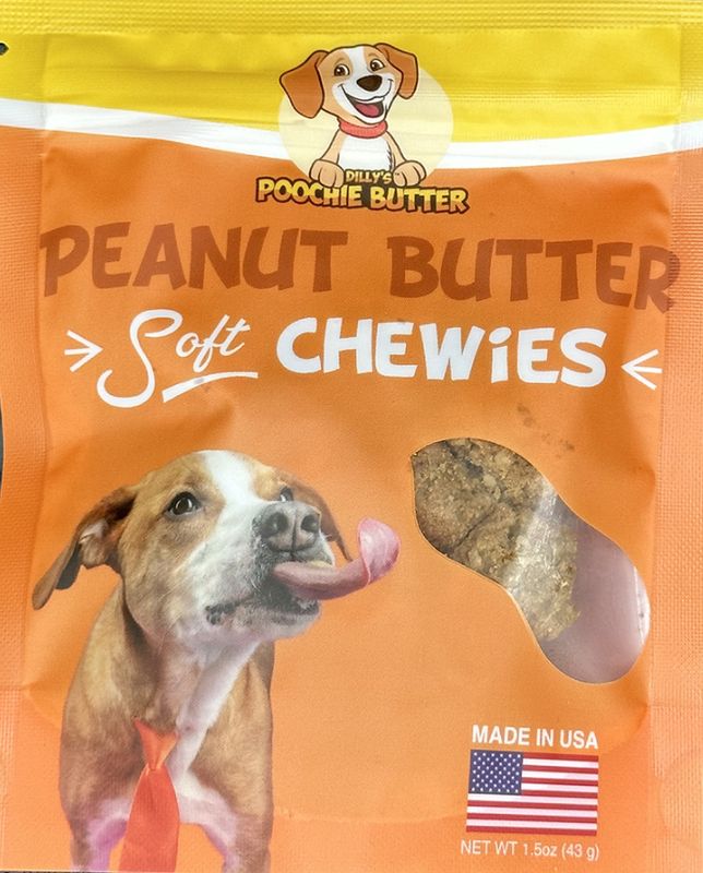 poochie butter soft chew peanut butter 8oz