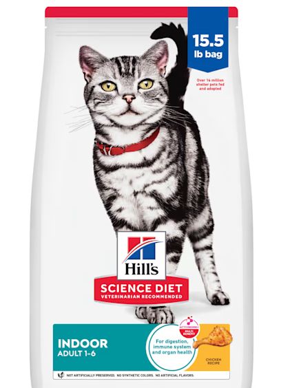 Hill's Science Diet Adult Indoor Chicken Recipe Dry Cat Food, 15.5 lbs.
