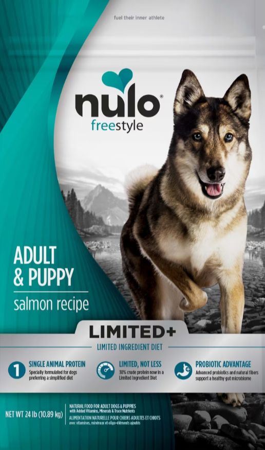 Nulo FreeStyle Limited Ingredient Salmon Recipe High-Protein &amp; Grain-Free Puppy &amp; Adult Dry Dog Food,  4-lb bag