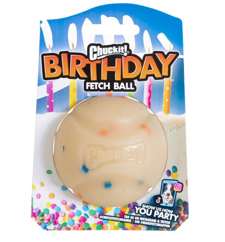 Chuckit! Birthday Fetch Ball Dog Toy 1ea/One