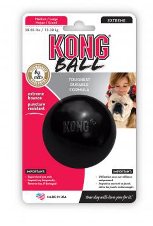 KONG Extreme Ball Dog Toy Black, 1ea/SM