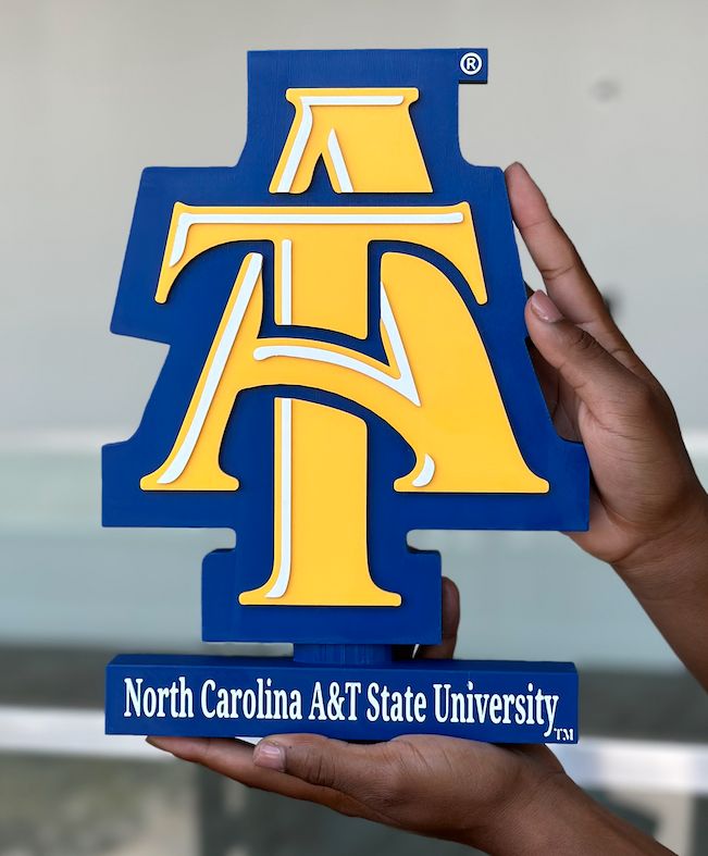 North Carolina A&amp;T State University 3D Desk Sign