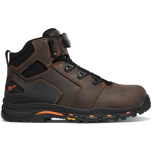 Mens Vicious BOA 4.5&quot; Brown/Orange Composite Toe (NMT) - 13800