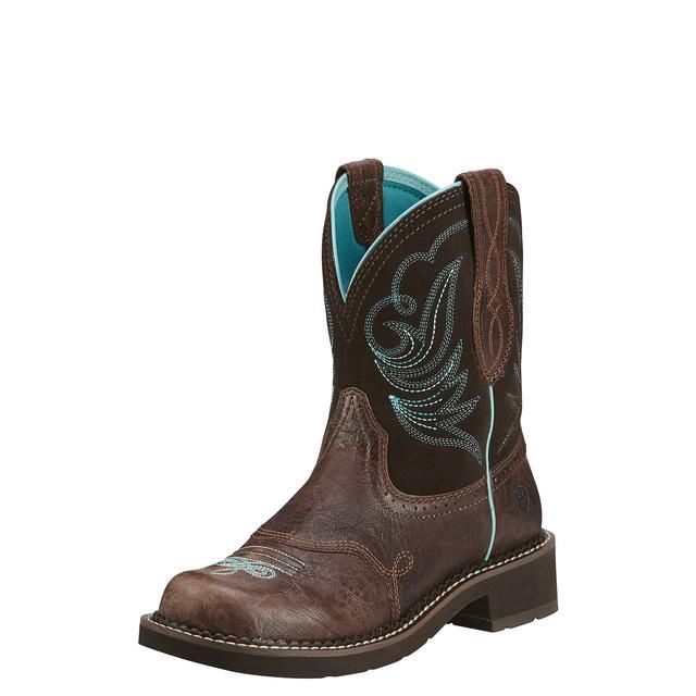 Women's Fatbaby Heritage Dapper Western Boot - 10016238, Color: Royal Chocolate, product_size_1: 10, product_size_2: C / Wide