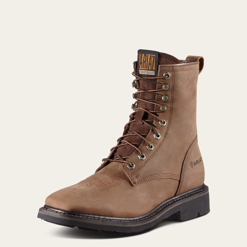 Cascade 8&quot; Wide Square Toe Work Boot - 10011916