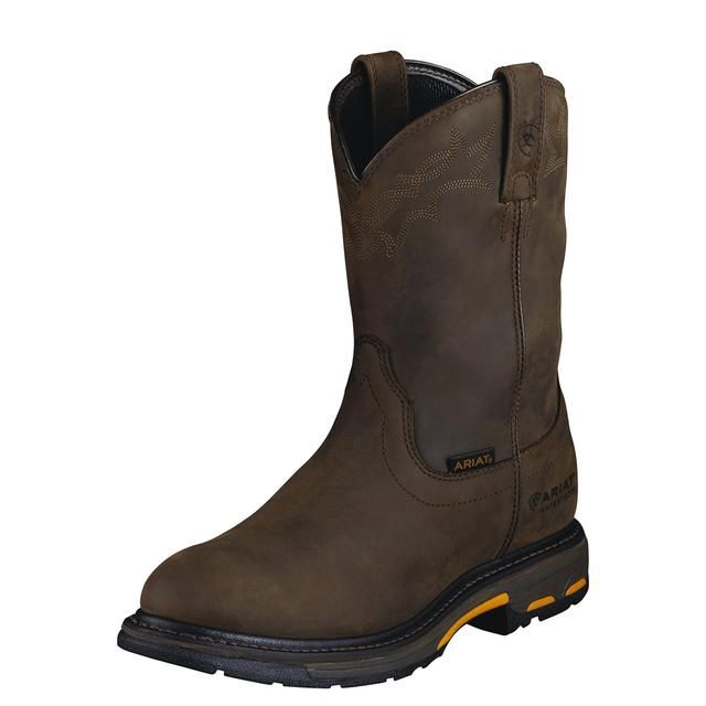Men's WorkHog Waterproof Work Boot - 10001198, Color: Oily Distressed Brown, product_size_1: 10, product_size_2: EE / Wide
