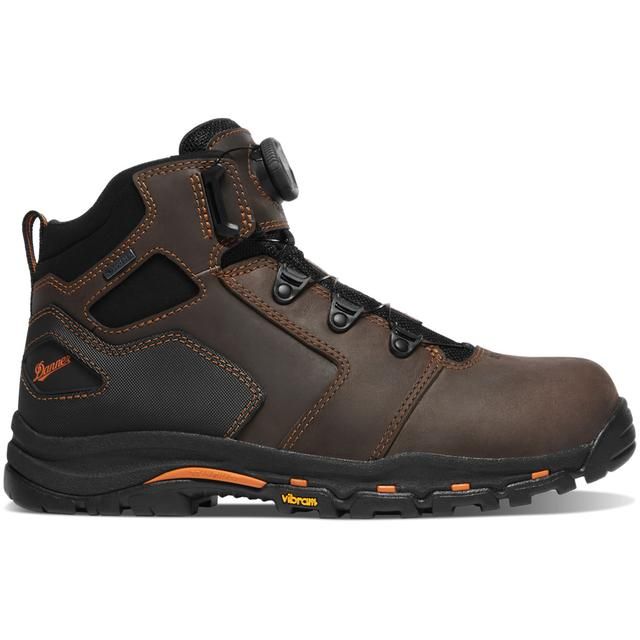Mens Vicious BOA 4.5" Brown/Orange Composite Toe (NMT) - 13800