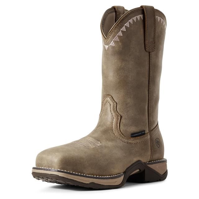 Women's Anthem Deco Composite Toe Work Boot - 10029498, Color: Brown Bomber, product_size_1: 10, product_size_2: C / Wide