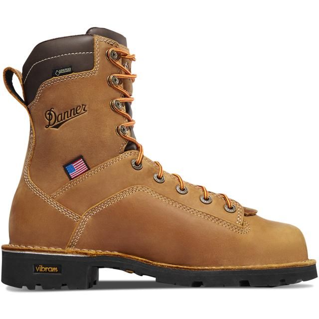 Men's Quarry USA 8" Distressed Brown - 17315, product_size_1: 7, product_size_2: Men's EE - Wide