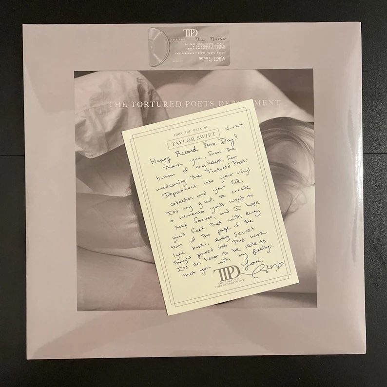 The Tortured Poets Department RSD 2024 Note