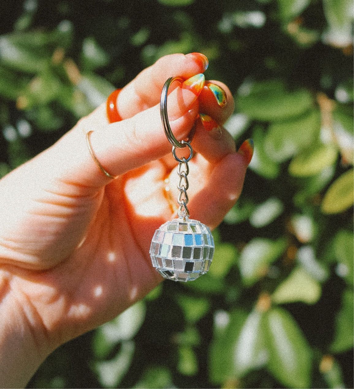 Mirrorball Keychain