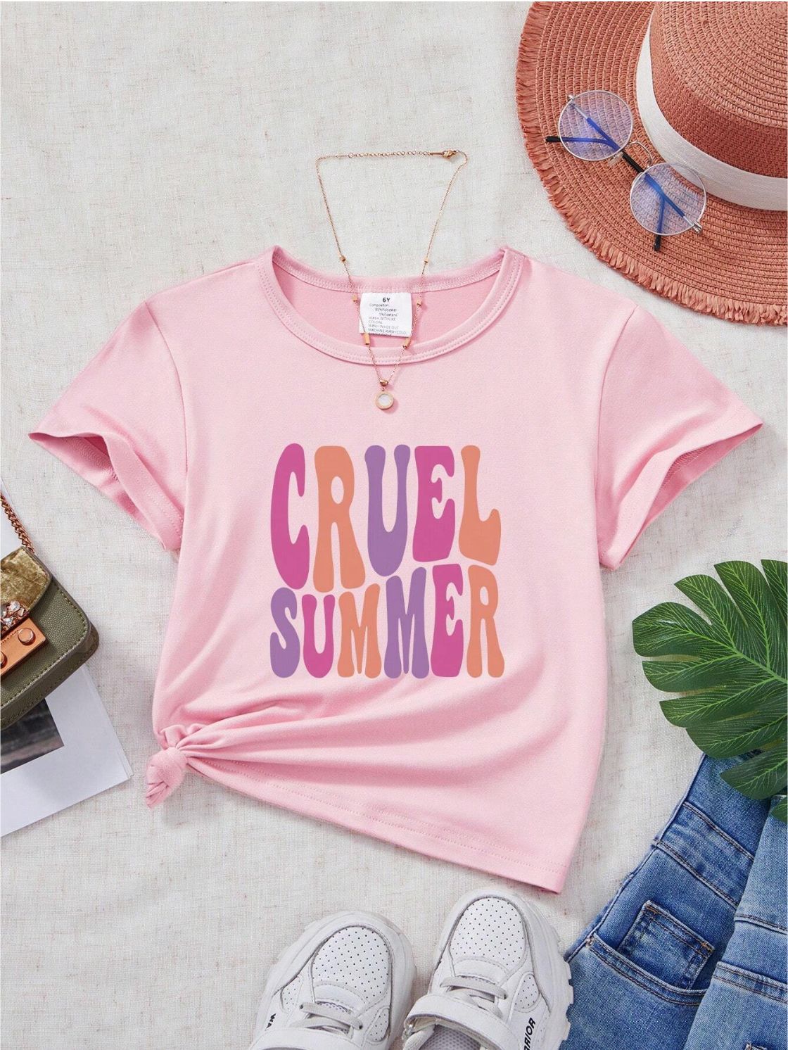Plus Size Cruel Summer Color Block Tee