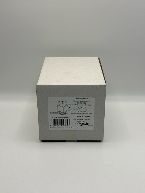 Rohrbe- und Entlüfter DN70-100 mit Aktivkohle-Filtervlies