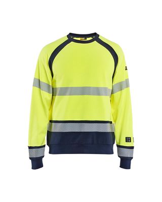 Sweat jaune haute visibilité multinormes inhérent BLAKLADER Sweat jaune haute visibilité multinormes inhérent BLAKLADER
