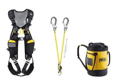 Kit pour la protection contre les chutes avec harnais NEWTON EASYFIT et longe ABSORBICA®-Y MGO 150 PETZL Kit pour la protection contre les chutes avec harnais NEWTON EASYFIT et longe ABSORBICA®-Y MGO 150 PETZL