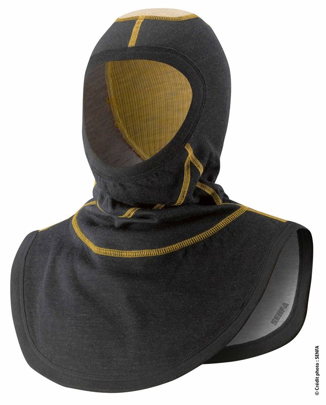 Cagoule respirante sapeurs-pompiers avec rabat élastique H4ME01 marine SENFA