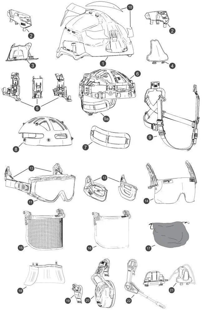 Casque F2XR jaune MSA - coque ventilée - sans accessoires