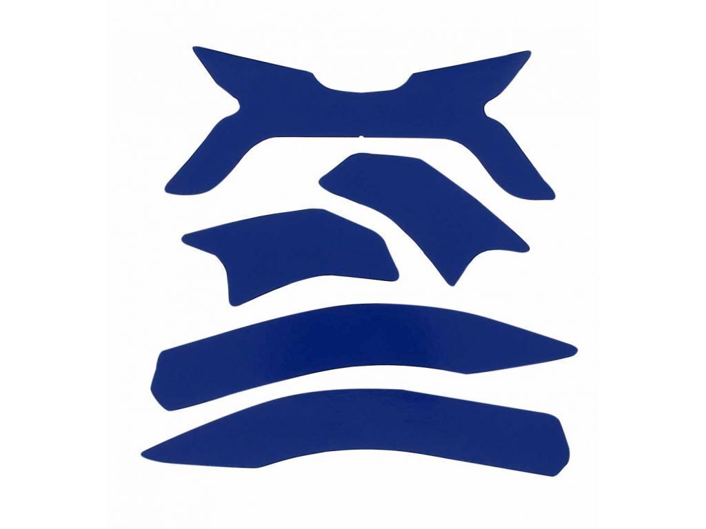 Kit 5 stickers / bandes de signalisation vinyle bleu neutre pour casque F2XR MSA Kit 5 stickers / bandes de signalisation vinyle bleu neutre pour casque F2XR MSA