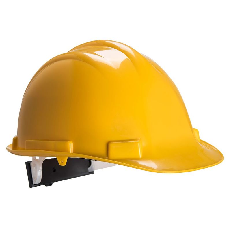 Casque de sécurité Expertbase à crémaillère jaune PORTWEST