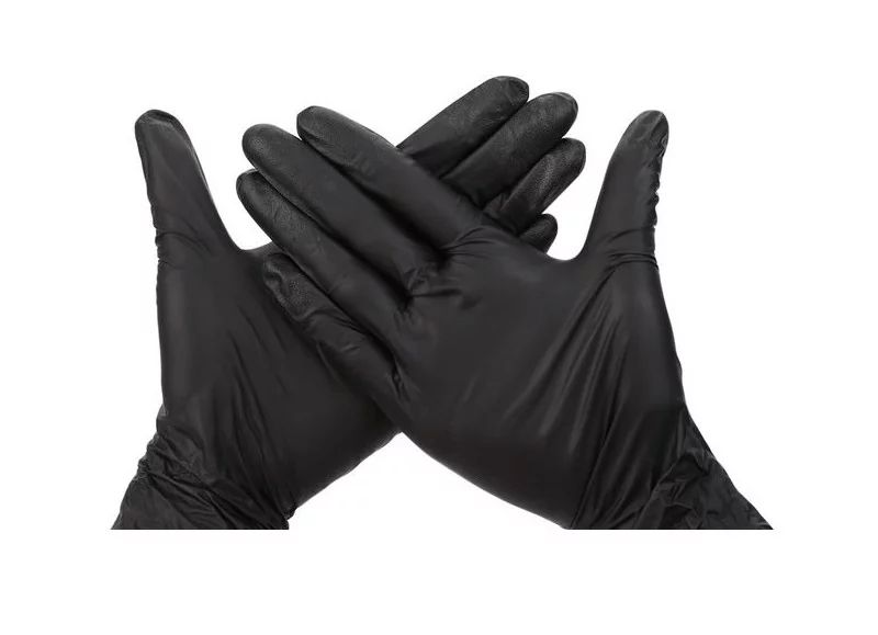 Gants nitrile usage unique noirs - boîte de 100 gants Gants nitrile usage unique noirs - boîte de 100 gants