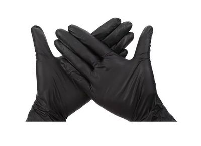 Gants nitrile usage unique noirs - boîte de 100 gants Gants nitrile usage unique noirs - boîte de 100 gants