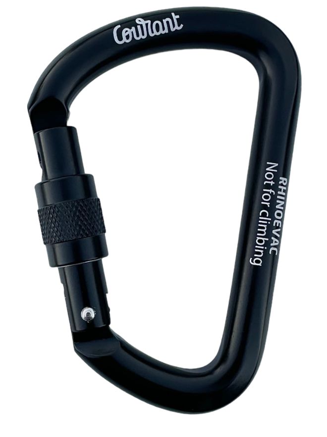 Mousqueton noir pour sangle RHINOEVAC Mousqueton noir pour sangle RHINOEVAC