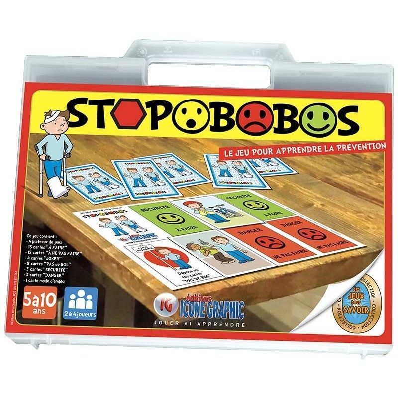 Jeu de premiers secours enfants : STOPOBOBOS - 5 A 10 ANS Jeu de premiers secours enfants : STOPOBOBOS - 5 A 10 ANS