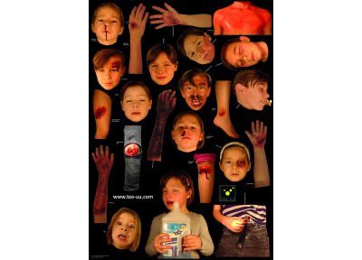 Kit de fausses blessures / plaies CRASH & CARRY enfants TEE-UU Kit de fausses blessures / plaies CRASH & CARRY enfants TEE-UU