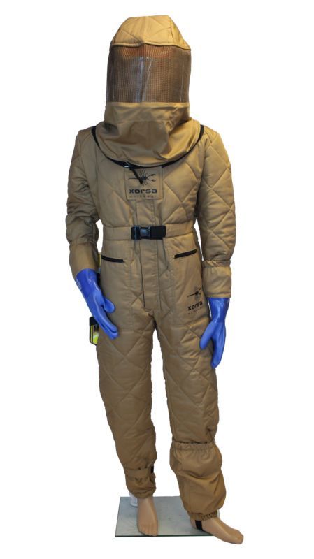 Combinaison renforcée anti-guêpes et anti-frelons asiatiques hyménoptères beige XORSA Combinaison renforcée anti-guêpes et anti-frelons asiatiques hyménoptères beige XORSA