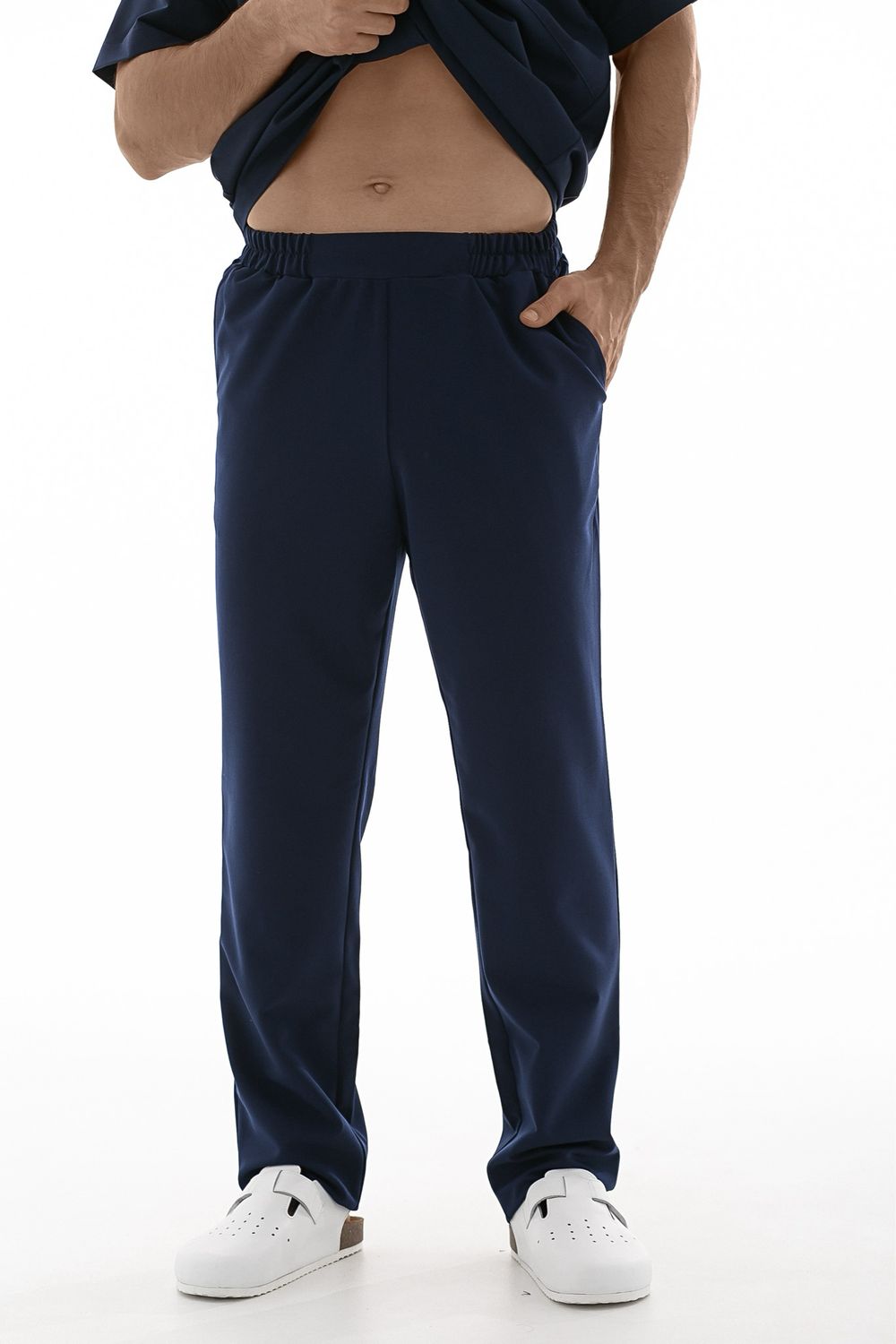 Straight-Leg Scrub Pants