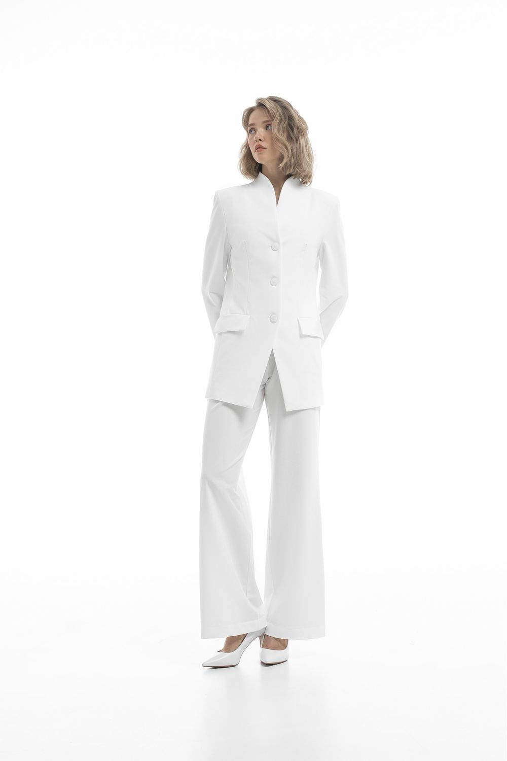 Jacket &amp; Bell-bottom Pants Scrub Set