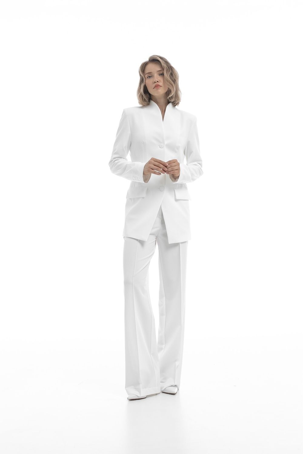 Jacket &amp; Creased Pants Scrub Set