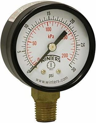 0-30# Pressure Gauge 2" Dial
