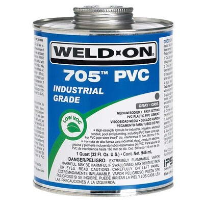 Weld-On® 705™ PVC Clear (946 mL)