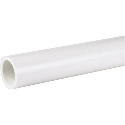 1-1/2" PVC (Sch. 40), White 10ft