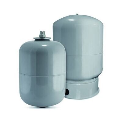 Caleffi HGT90 Galvanized Steel Bladder Expansion Tank, 1 in. MNPT, 115 psi, 23 in. H NO BASE RING